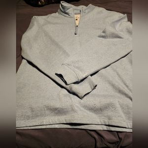 Light blue 1/4 zip pullover